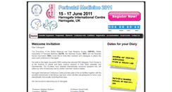 Desktop Screenshot of perinatalmedicine2011.ukevents.org
